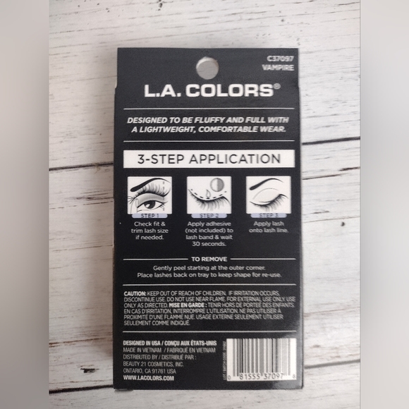 L.A. Colors Faux Lashes Long Whispy Halloqueens - Picture 2 of 2